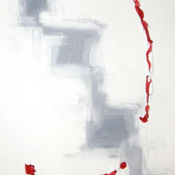 Painting titled "RED LINE" by Emorejtreb, Original Artwork
