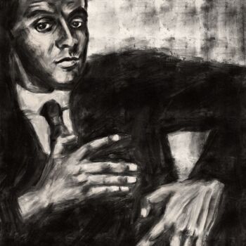 Digitale Kunst mit dem Titel "Egon Schiele portra…" von Empty St, Original-Kunstwerk, Digitale Malerei