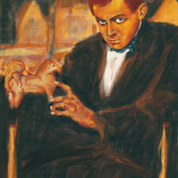 Arte digitale intitolato "Egon Schiele portra…" da Empty St, Opera d'arte originale, Pittura digitale