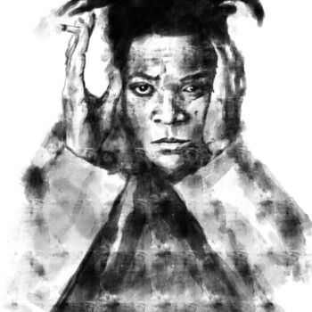 Цифровое искусство под названием "Jean-Michel Basquia…" - Empty St, Подлинное произведение искусства, Цифровая живопись