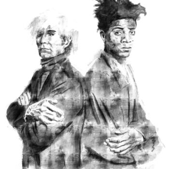 Цифровое искусство под названием "Warhol and Basquiat" - Empty St, Подлинное произведение искусства, Цифровая живопись