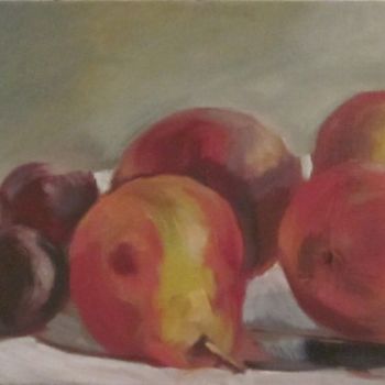 Pittura intitolato "Des pommes,des poir…" da Emy Walcker, Opera d'arte originale