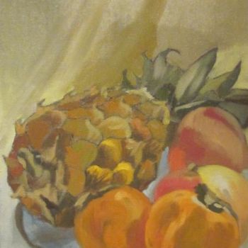 Painting titled "Fruits exotiques" by Emy Walcker, Original Artwork