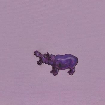 Картина под названием "„Little hippopotamu…" - Emzar Bazerashvili, Подлинное произведение искусства, Акрил