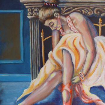 Pittura intitolato "Ballerina 2" da Nick Ercsei, Opera d'arte originale, Acrilico