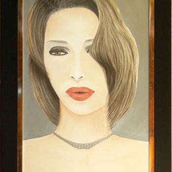 Painting titled "Mujer siglo XXI (Wo…" by Encarnación Jerez Torregrosa, Original Artwork, Acrylic