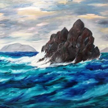 Peinture intitulée "Azote marino" par Encarnita Martin, Œuvre d'art originale, Huile