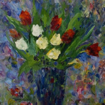 Painting titled "8th of March" by Larissa Lukaneva, Original Artwork, Oil