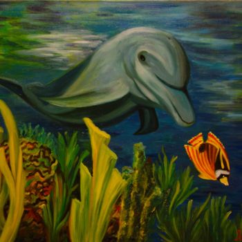 Painting titled "The Pursuit!" by Larissa Lukaneva, Original Artwork, Oil