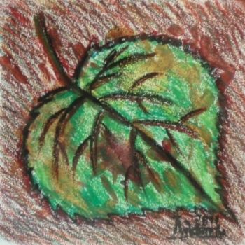 Desenho intitulada "Leaf (3)" por Larissa Lukaneva, Obras de arte originais