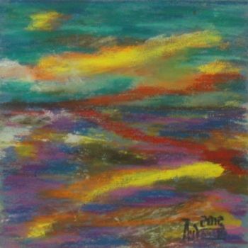 Drawing titled "Sunset. Expression." by Larissa Lukaneva, Original Artwork, Other