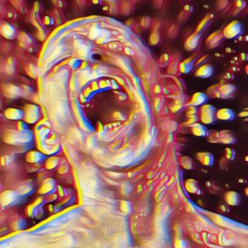 Digital Arts titled "Scream" by Polaroyd, Original Artwork, Digital Painting