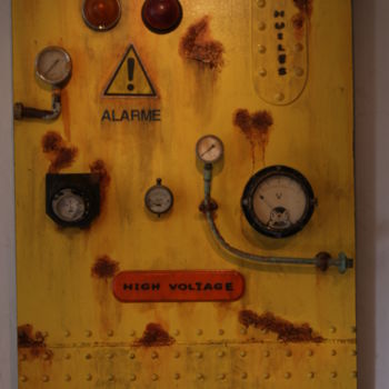 Pintura titulada "tableau de contrôle…" por Jacques Engleraud, Obra de arte original, Oleo