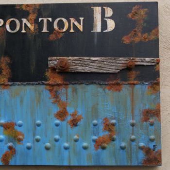 Pittura intitolato "PONTON" da Jacques Engleraud, Opera d'arte originale