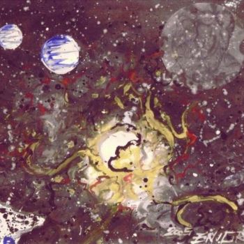 Картина под названием "Dio del Multiverso" - Luca Geremia Russo Multiverse Maze Art, Подлинное произведение искусства, Акрил