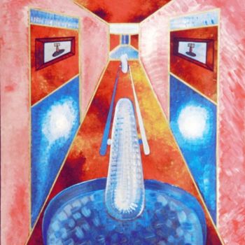 Pittura intitolato "Espressione di Volti" da Luca Geremia Russo Multiverse Maze Art, Opera d'arte originale, Olio Montato su…