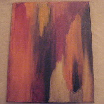 Painting titled "chandelle" by Karine Demers, Original Artwork, Acrylic