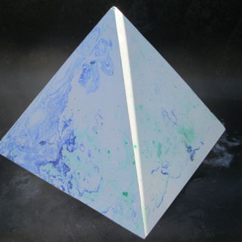 Γλυπτική με τίτλο ""Blue in green" by…" από Ennio, Αυθεντικά έργα τέχνης, Γύψος