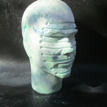 雕塑 标题为“portrait in green/r…” 由Ennio, 原创艺术品, 石膏