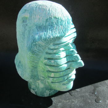 Sculpture titled "Alberto Paccagnella…" by Ennio, Original Artwork, Plaster