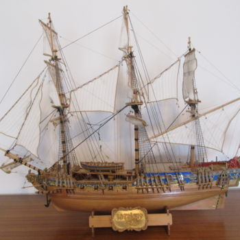 Sculpture intitulée "royal-caroline 1740" par Ennio, Œuvre d'art originale, Bois