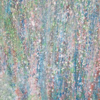 Pittura intitolato "la pioggia sul pine…" da Ennio, Opera d'arte originale, pigmenti
