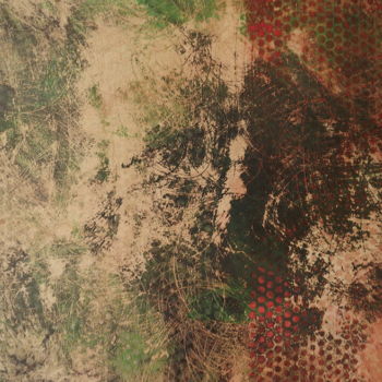 Картина под названием "verde -rosso / gree…" - Ennio, Подлинное произведение искусства, Масло