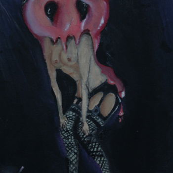 Pintura titulada "Ice- Ice Pink" por Sans Mots E., Obra de arte original, Oleo