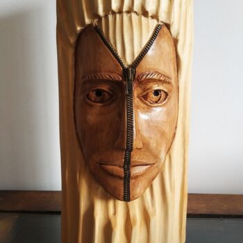 Sculpture titled "Segunda piel" by Enric Alonso Masana, Original Artwork, Wood