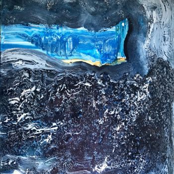 Pintura titulada "Mar de fondo" por Enric Correa, Obra de arte original, Esmalte