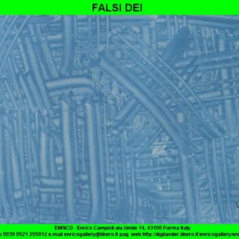 Painting titled "Falsi dei" by Enrico Campioli, Original Artwork