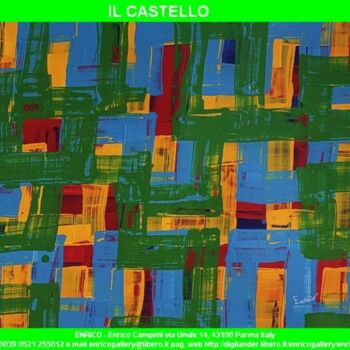 Ζωγραφική με τίτλο "Il castello" από Enrico Campioli, Αυθεντικά έργα τέχνης