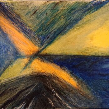 Malerei mit dem Titel "Stern" von Enrico Haack, Original-Kunstwerk, Öl