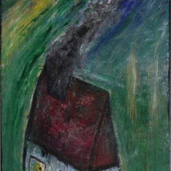 Painting titled "Home" by Enrico Haack, Original Artwork, Oil