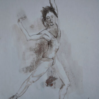 Peinture intitulée "bailarina" par Enrico Napoletano, Œuvre d'art originale, Pastel