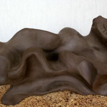 Rzeźba zatytułowany „Dona fent la Migdia…” autorstwa Enric Santamaria Eulogio, Oryginalna praca, Terakota