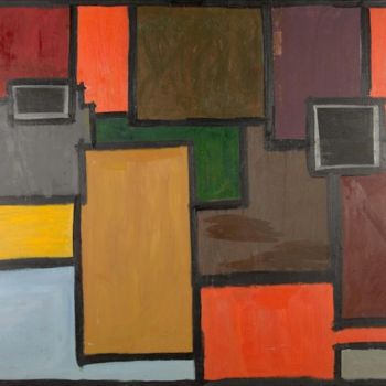 Painting titled "Interior" by Enric Santamaria Eulogio, Original Artwork