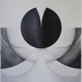 Dibujo titulada "Tres Elementos una…" por Enrique Etievan, Obra de arte original, Grafito