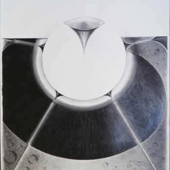 Drawing titled "Tres Elementos una…" by Enrique Etievan, Original Artwork, Graphite