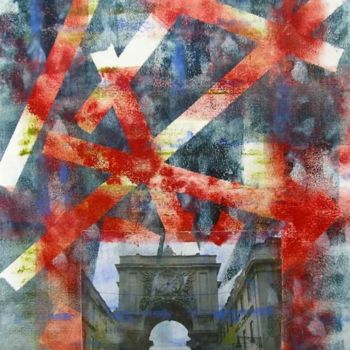 Pintura titulada "Lisboa Puerta al Ci…" por Enrique Galindo Bonilla, Obra de arte original