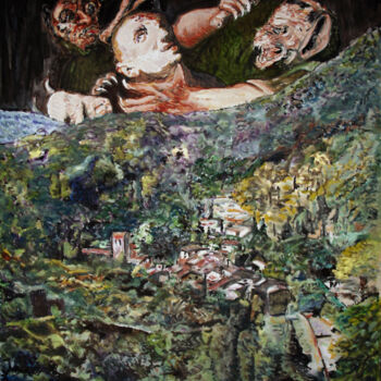 Arts numériques intitulée "St. Guilhem le dése…" par José Sales Albella, Œuvre d'art originale, Peinture numérique
