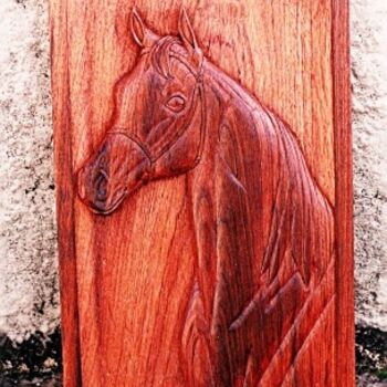 Escultura intitulada "cavalo" por Kin, Obras de arte originais