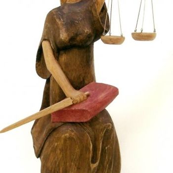 Escultura intitulada "deusa da justiça" por Kin, Obras de arte originais