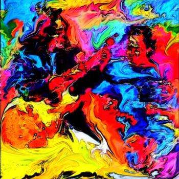 Painting titled "Musica è..." by Enzo Caso, Original Artwork, Other