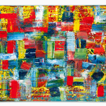 Malerei mit dem Titel "Farbenspiel" von Eckhard Pawlowski, Original-Kunstwerk, Acryl