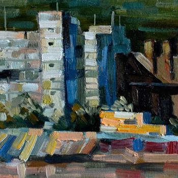 Painting titled "Dnepropetrovsk inci…" by Epimitreus, Original Artwork, Oil