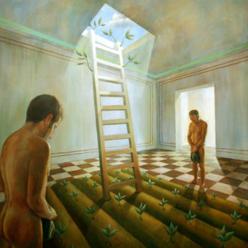 Painting titled "Naturaleza Interior" by Equipquart, Original Artwork, Acrylic