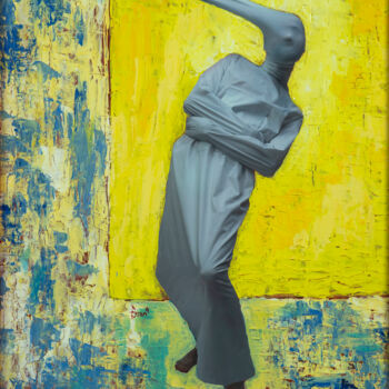 Schilderij getiteld "Madness" door Ercan Aydeniz, Origineel Kunstwerk, Acryl Gemonteerd op Houten paneel