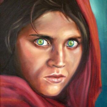 "Afghani Girl" başlıklı Tablo Erdal Bölükbaşı tarafından, Orijinal sanat, Petrol