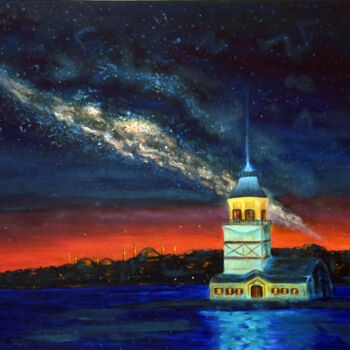 "Milky Way Over Ista…" başlıklı Tablo Erdal Bölükbaşı tarafından, Orijinal sanat, Petrol
